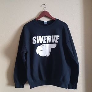 Black sweatshirt with saying